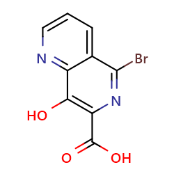 5-bromo-8-hydroxy-1,6-naphthyridine-7-carboxylicacidͼƬ