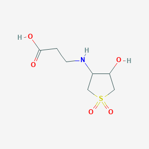 3-[(4-hydroxy-1,1-dioxo-1λ?-thiolan-3-yl)amino]propanoicacid图片