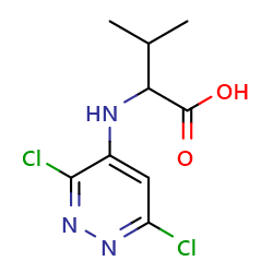 2-[(3,6-dichloropyridazin-4-yl)amino]-3-methylbutanoicacidͼƬ