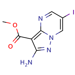 methyl2-amino-6-iodopyrazolo[1,5-a]pyrimidine-3-carboxylateͼƬ