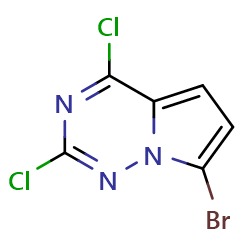 7-Bromo-2,4-dichloropyrrolo[2,1-F][1,2,4]triazineͼƬ