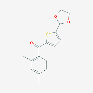 2-(2,4-Dimethylbenzoyl)-5-(1,3-dioxolan-2-yl)thiopheneͼƬ