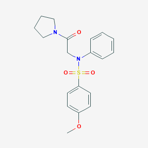 4-Methoxy-N-[2-oxo-2-(1-pyrrolidinyl)ethyl]-N-phenylbenzenesulfonamideͼƬ