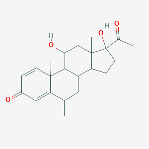 11,17-Dihydroxy-6-methylpregna-1,4-diene-3,20-dioneͼƬ