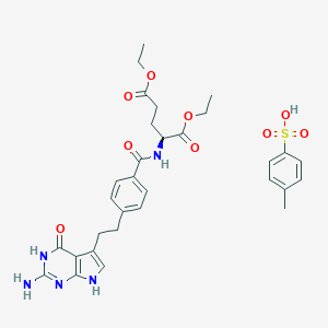 Diethyl 2-(4-(2-(2-amino-4-oxo-4,7-dihydro-1H-pyrrolo[2,3-d]pyrimidin-5-yl)ethyl)benzamido)pentanedioate 4-methylbenzenesulfonateͼƬ