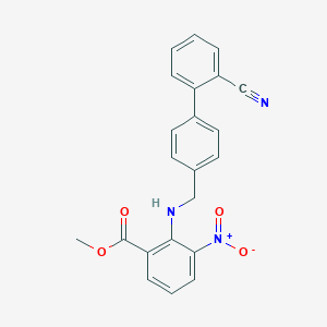 Methyl 2-(((2'-cyano-[1,1'-biphenyl]-4-yl)methyl)amino)-3-nitrobenzoateͼƬ