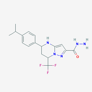 5-(4-isopropylphenyl)-7-(trifluoromethyl)-4,5,6,7-tetrahydropyrazolo[1,5-a]pyrimidine-2-carbohydrazideͼƬ