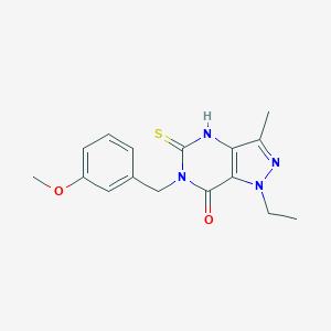 1-ethyl-6-(3-methoxybenzyl)-3-methyl-5-thioxo-1,4,5,6-tetrahydro-7H-pyrazolo[4,3-d]pyrimidin-7-oneͼƬ