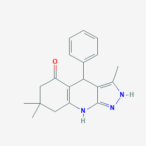 3,7,7-trimethyl-4-phenyl-2,4,6,7,8,9-hexahydro-5H-pyrazolo[3,4-b]quinolin-5-oneͼƬ