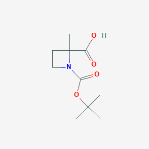 1-(Tert-Butoxycarbonyl)-2-methylazetidine-2-carboxylicacid图片