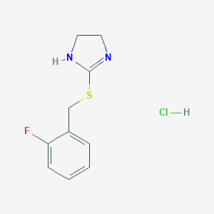 2-[(2-fluorobenzyl)thio]-4,5-dihydro-1H-imidazole hydrochlorideͼƬ