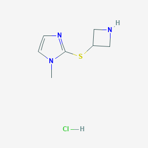 2-(azetidin-3-ylsulfanyl)-1-methyl-1H-imidazole hydrochlorideͼƬ