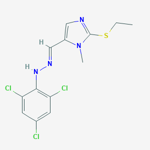 2-(Ethylsulfanyl)-1-methyl-1H-imidazole-5-carbaldehyde N-(2,4,6-trichlorophenyl)hydrazoneͼƬ