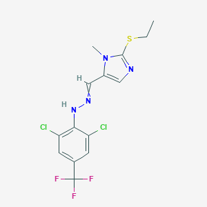 2-(Ethylsulfanyl)-1-methyl-1H-imidazole-5-carbaldehyde N-[2,6-dichloro-4-(trifluoromethyl)phenyl]hydrazoneͼƬ
