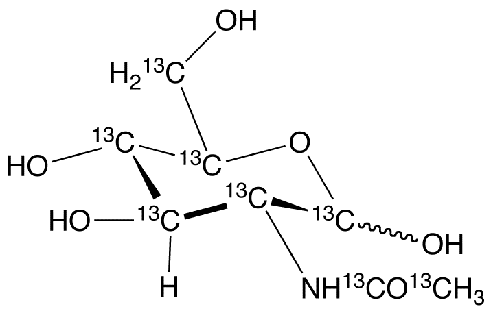 N-[1,2-13C2]Acetyl-D-[UL-13C6]glucosamineͼƬ