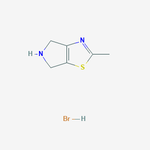 2-Methyl-5,6-dihydro-4H-pyrrolo[3,4-d]thiazole hydrobromide图片