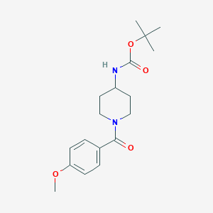 tert-Butyl 1-(4-methoxybenzoyl)piperidin-4-ylcarbamateͼƬ