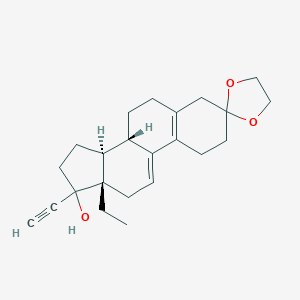 17-?Ethinyl-?17-?hydroxy-?18-?methylestra-?5(10)?,?9(11)?-?dien-?3-?one-?3-?ethylene KetalͼƬ