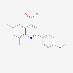 2-(4-isopropylphenyl)-6,8-dimethylquinoline-4-carbonyl chloride图片