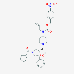 4-nitrobenzyl allyl(1-(((3S,4R)-1-(cyclopentanecarbonyl)-4-hydroxy-4-phenylpyrrolidin-3-yl)methyl)piperidin-4-yl)carbamateͼƬ