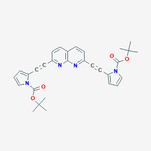 2,7-Bis-(1-tert-butoxycarbonylpyrrol-2-yl)ethynyl-1,8-naphthridineͼƬ