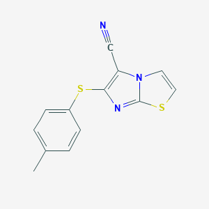 6-[(4-Methylphenyl)sulfanyl]imidazo[2,1-b][1,3]thiazole-5-carbonitrile图片