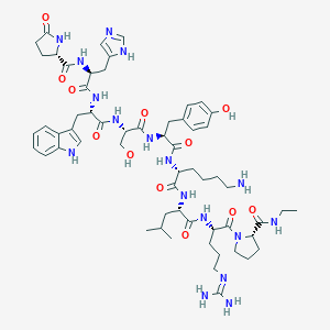 (S)-N-acetyl-1-(((S)-5-oxopyrrolidine-2-carbonyl)-L-histidyl-L-tryptophyl-L-seryl-L-tyrosyl-L-lysyl-L-leucyl-L-arginyl)pyrrolidine-2-carboxamideͼƬ