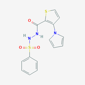 N'-{[3-(1H-Pyrrol-1-yl)-2-thienyl]carbonyl}benzenesulfonohydrazideͼƬ