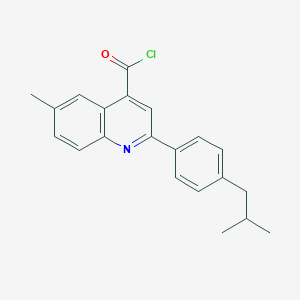 2-(4-Isobutylphenyl)-6-methylquinoline-4-carbonyl chlorideͼƬ