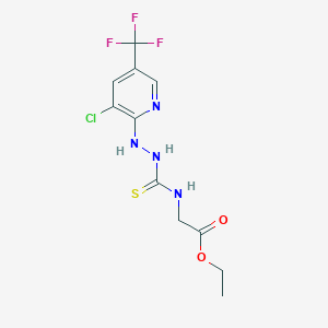 1-[3-Chloro-5-(trifluoromethyl)pyridin-2-yl]-4-(ethoxycarbonylmethyl)-3-thiosemicarbazide图片