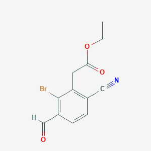 Ethyl 2-bromo-6-cyano-3-formylphenylacetateͼƬ