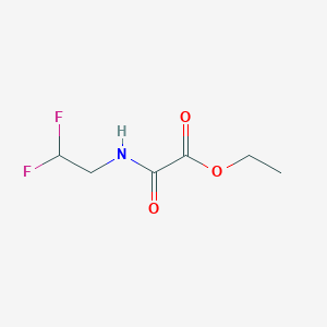 ethyl [(2,2-difluoroethyl)carbamoyl]formate图片