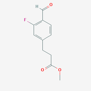 Methyl 3-fluoro-4-formylphenylpropanoate图片