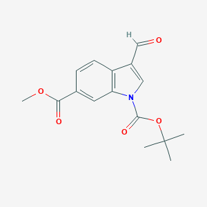 1-tert-butyl 6-methyl 3-formyl-1H-indole-1,6-dicarboxylateͼƬ