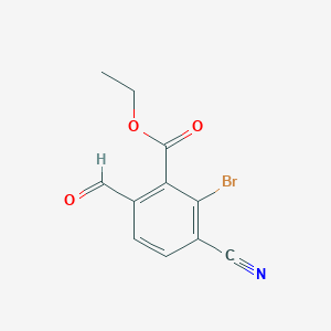 Ethyl 2-bromo-3-cyano-6-formylbenzoateͼƬ