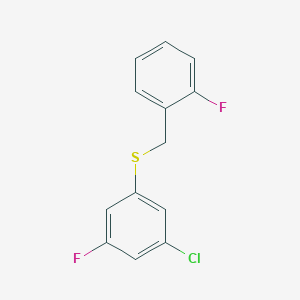 1-Fluoro-2-[(3-chloro-5-fluorophenyl)sulfanylmethyl]benzeneͼƬ