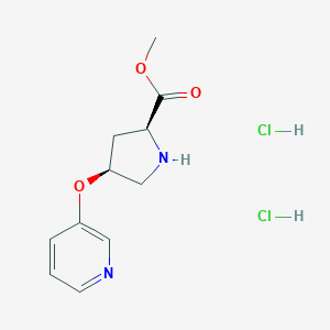 Methyl(2S,4S)-4-(3-pyridinyloxy)-2-pyrrolidinecarboxylate DihydrochlorideͼƬ