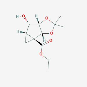 Ethyl(1S,2R,3S,4S,5S)-2,3-O-(Isopropylidene)-4-hydroxybicyclo[3,1,0]hexanecarboxylateͼƬ