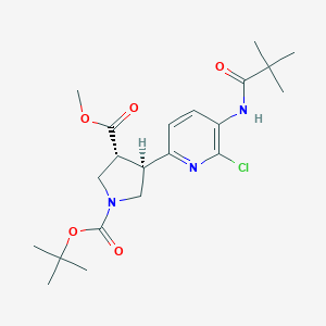 (trans-racemic)1-tert-Butyl 3-Methyl 4-(6-Chloro-5-p4-(6-chloro-5-pivalamidopyridin-2-yl)pyrrolidine-1,3-dicarboxylateͼƬ