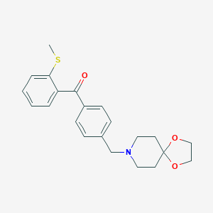 4'-[8-(1,4-dioxa-8-azaspiro[4,5]decyl)methyl]-2-thiomethyl benzophenoneͼƬ