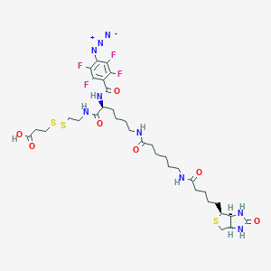 2-[N2-(4-Azido-2,3,5,6-tetrafluorobenzoyl)-N6-(6-biotinamidocaproyl)-L-lysinyl]ethyl 2-Carboxyethyl DisulfideͼƬ