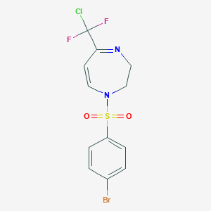 1-[(4-bromophenyl)sulfonyl]-5-[chloro(difluoro)methyl]-2,3-dihydro-1H-1,4-diazepineͼƬ