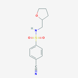 4-Cyano-N-(oxolan-2-ylmethyl)benzene-1-sulfonamideͼƬ