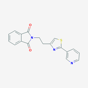 2-(2-(2-(3-Pyridinyl)-1,3-thiazol-4-yl)-ethyl)-1H-isoindole-1,3(2H)-dioneͼƬ