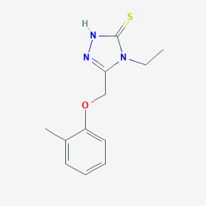 4-Ethyl-5-[(2-methylphenoxy)methyl]-4H-1,2,4-triazole-3-thiolͼƬ