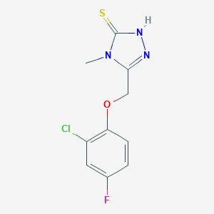 5-[(2-Chloro-4-fluorophenoxy)methyl]-4-methyl-4H-1,2,4-triazole-3-thiolͼƬ