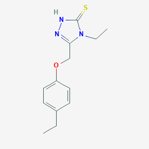 4-ethyl-5-[(4-ethylphenoxy)methyl]-4H-1,2,4-triazole-3-thiolͼƬ