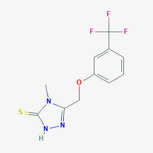 4-methyl-5-{[3-(trifluoromethyl)phenoxy]methyl}-4H-1,2,4-triazole-3-thiolͼƬ