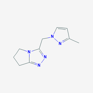 3-[(3-methyl-1H-pyrazol-1-yl)methyl]-6,7-dihydro-5H-pyrrolo[2,1-c][1,2,4]triazole图片