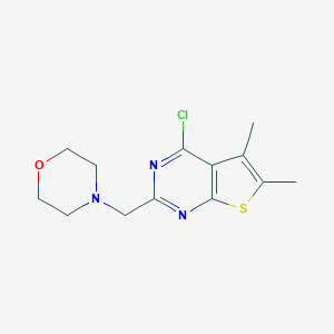 4-({4-Chloro-5,6-dimethylthieno[2,3-d]pyrimidin-2-yl}methyl)morpholineͼƬ